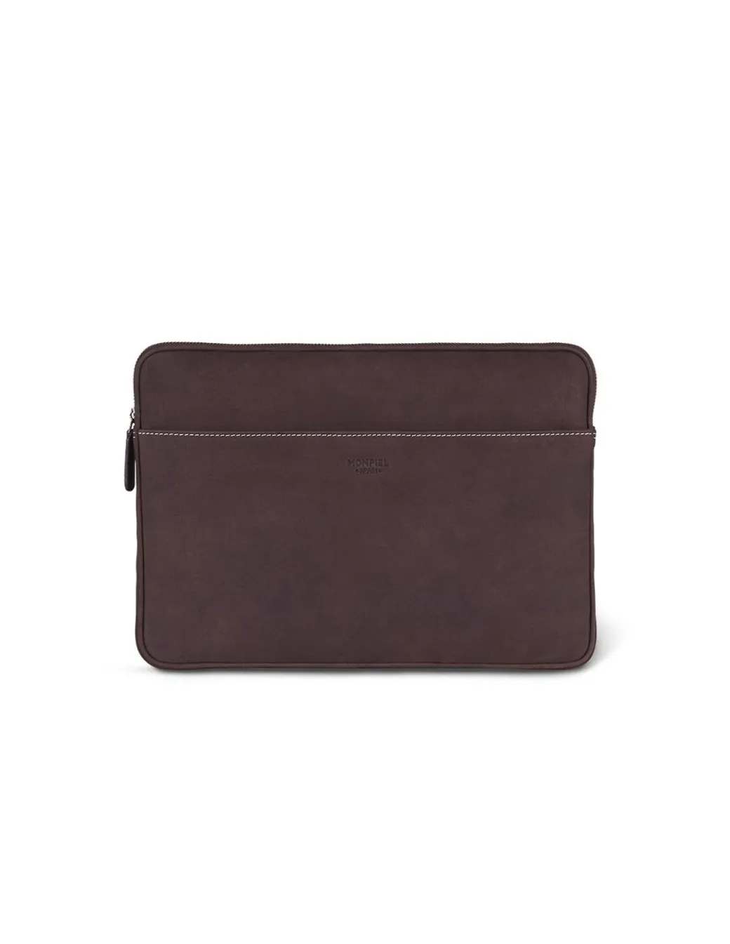 Other Accessories^MONPIEL 15" Leather Laptop Sleeve Brown