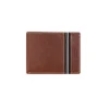 Men'S Leather Wallets^MONPIEL American Billfold With Rubber Coin Purse Havana