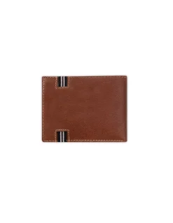 Men'S Leather Wallets^MONPIEL American Billfold With Rubber Coin Purse Havana