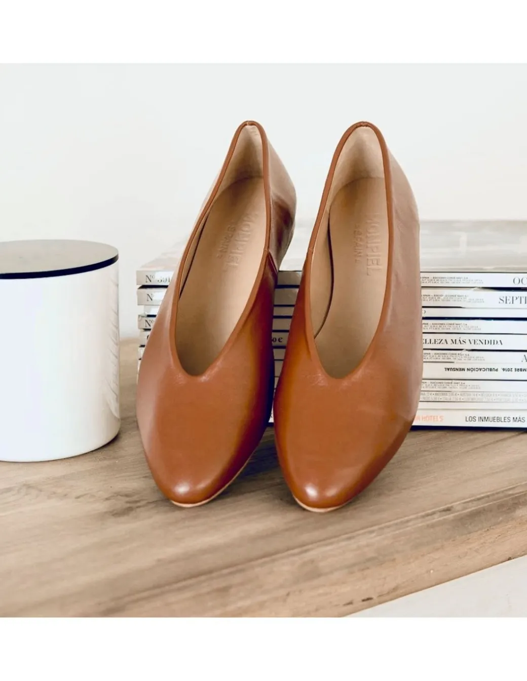 Ballet Flats Woman^MONPIEL Ballerina Shoe Flat Amelie Leather