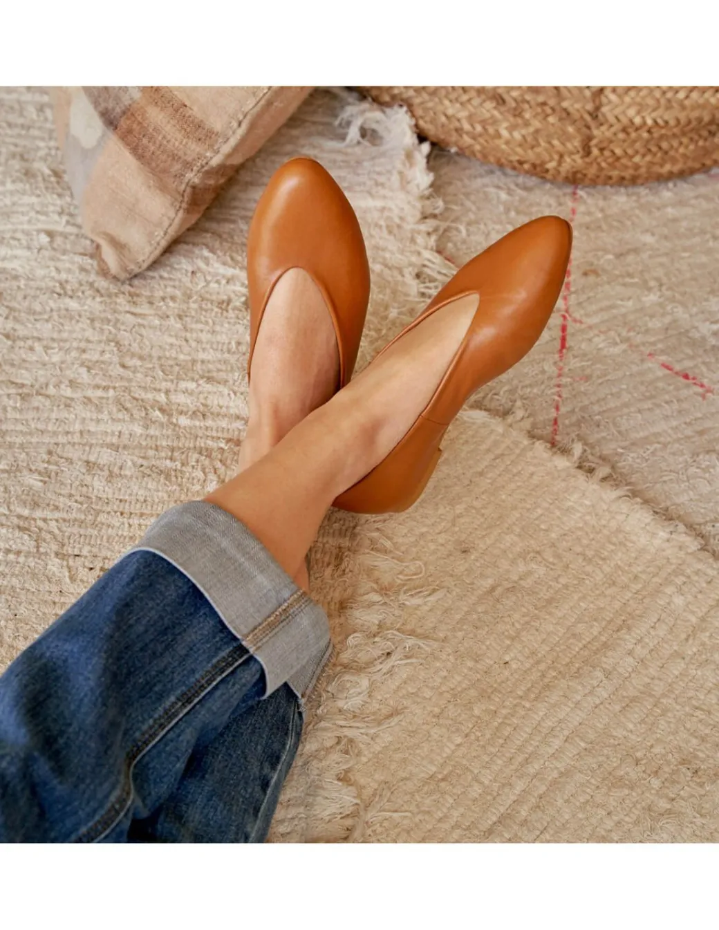 Ballet Flats Woman^MONPIEL Ballerina Shoe Flat Amelie Leather
