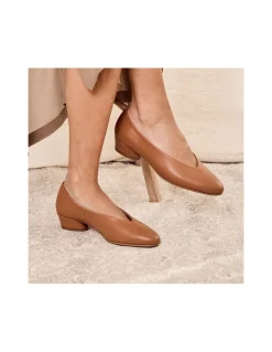 Ballet Flats Woman^MONPIEL Ballerina Shoe With Heel Amelie Leather