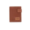 Men'S Leather Wallets^MONPIEL Banknote With Brooch And Wallet Patch With Logo Havana