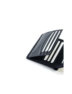 Men'S Leather Wallets^MONPIEL Basic Leather Wallet Lago Black