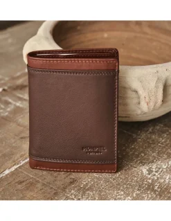 Men'S Leather Wallets^MONPIEL Basic Leather Wallet Lago Brown