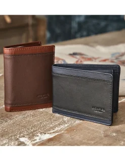 Men'S Leather Wallets^MONPIEL Basic Leather Wallet Lago Brown