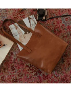 Women'S Leather Bag^MONPIEL Basic Shopper Bag Leather