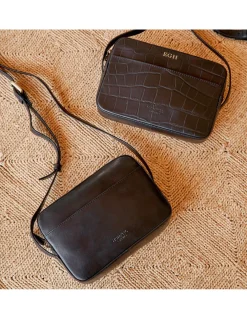 Women'S Leather Bag^MONPIEL Basic Shoulder Bag Black