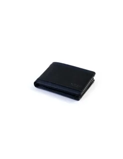 Men'S Leather Wallets^MONPIEL Bifold Leather Wallet With Extra Purse And Card Holder Lago Black