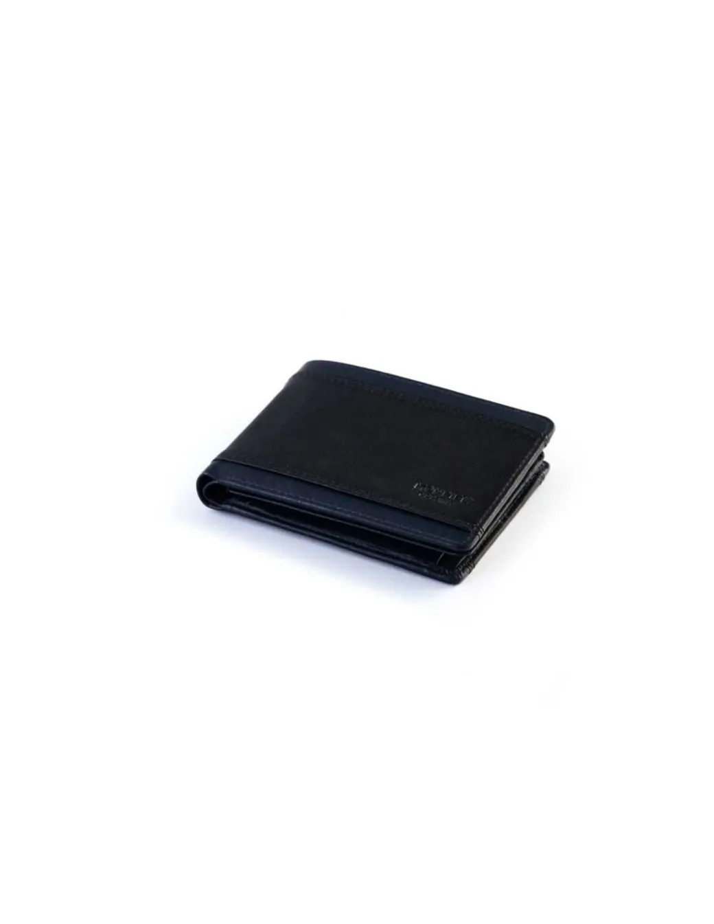 Men'S Leather Wallets^MONPIEL Bifold Leather Wallet With Extra Purse And Card Holder Lago Black