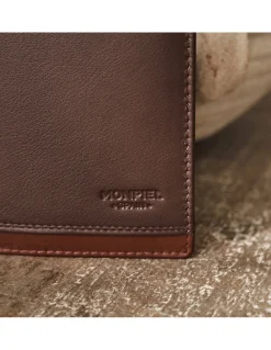 Men'S Leather Wallets^MONPIEL Bifold Leather Wallet With Extra Purse And Card Holder Lago Brown