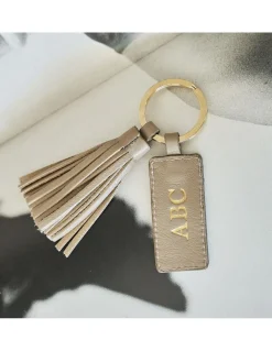 Leather Woman Key Chain^MONPIEL Customizable Tassel Keychain Mole