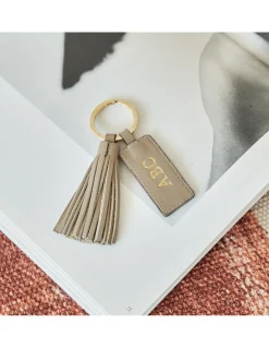 Leather Woman Key Chain^MONPIEL Customizable Tassel Keychain Mole