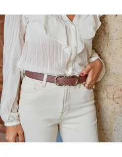 Women'S Leather Belts^MONPIEL Double Leather Belt Buckle Woman Others