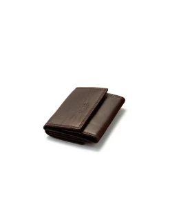 Men'S Leather Wallets^MONPIEL Double Stitching Wallet Small With Coin Pocket Sky Brown