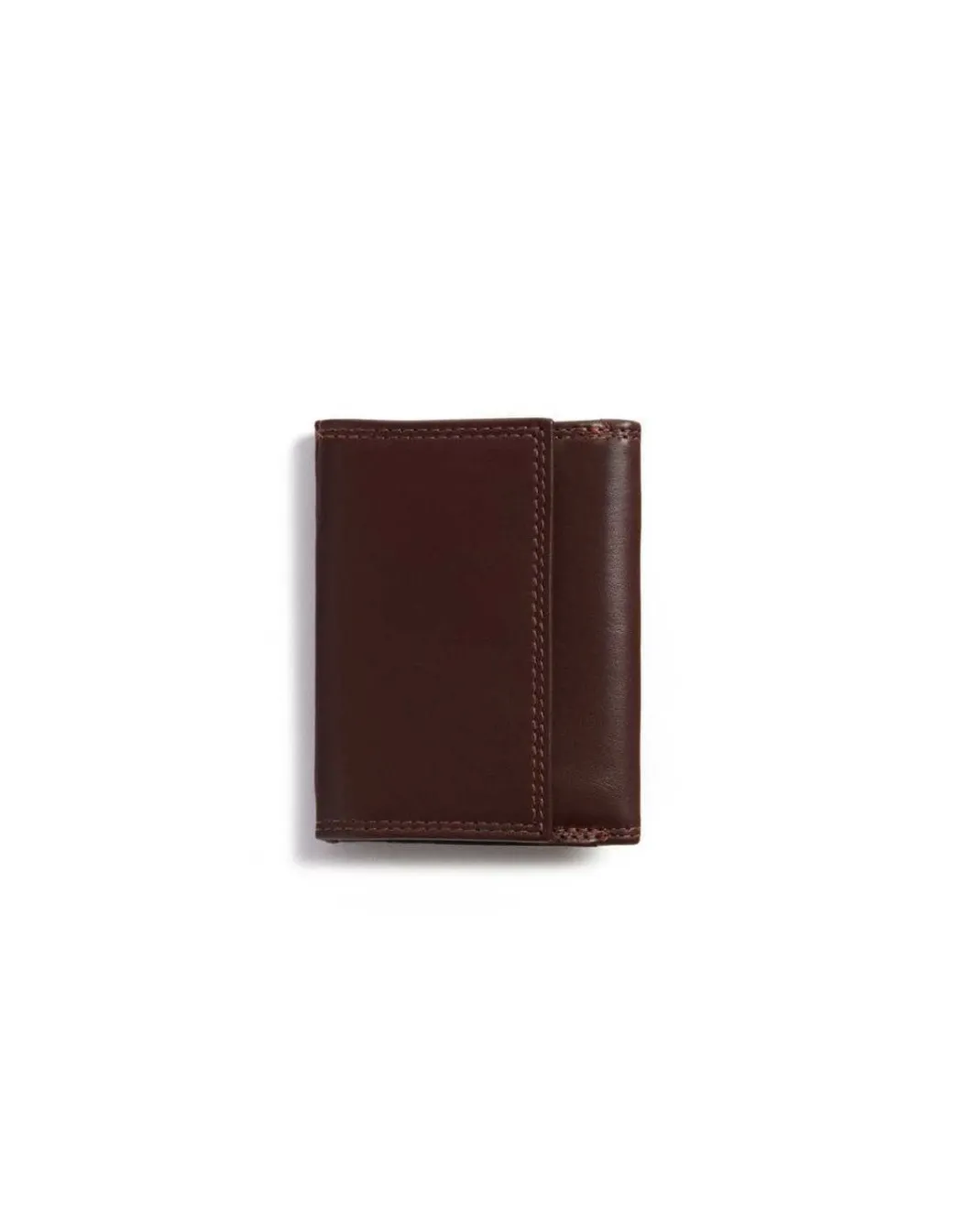 Men'S Leather Wallets^MONPIEL Double Stitching Wallet Small With Coin Pocket Sky Brown