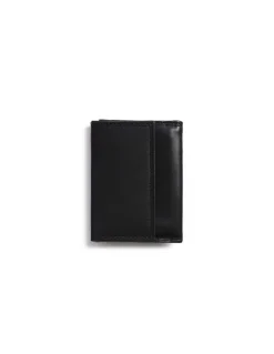 Men'S Leather Wallets^MONPIEL Double Stitching Wallet Small With Coin Pocket Sky Black