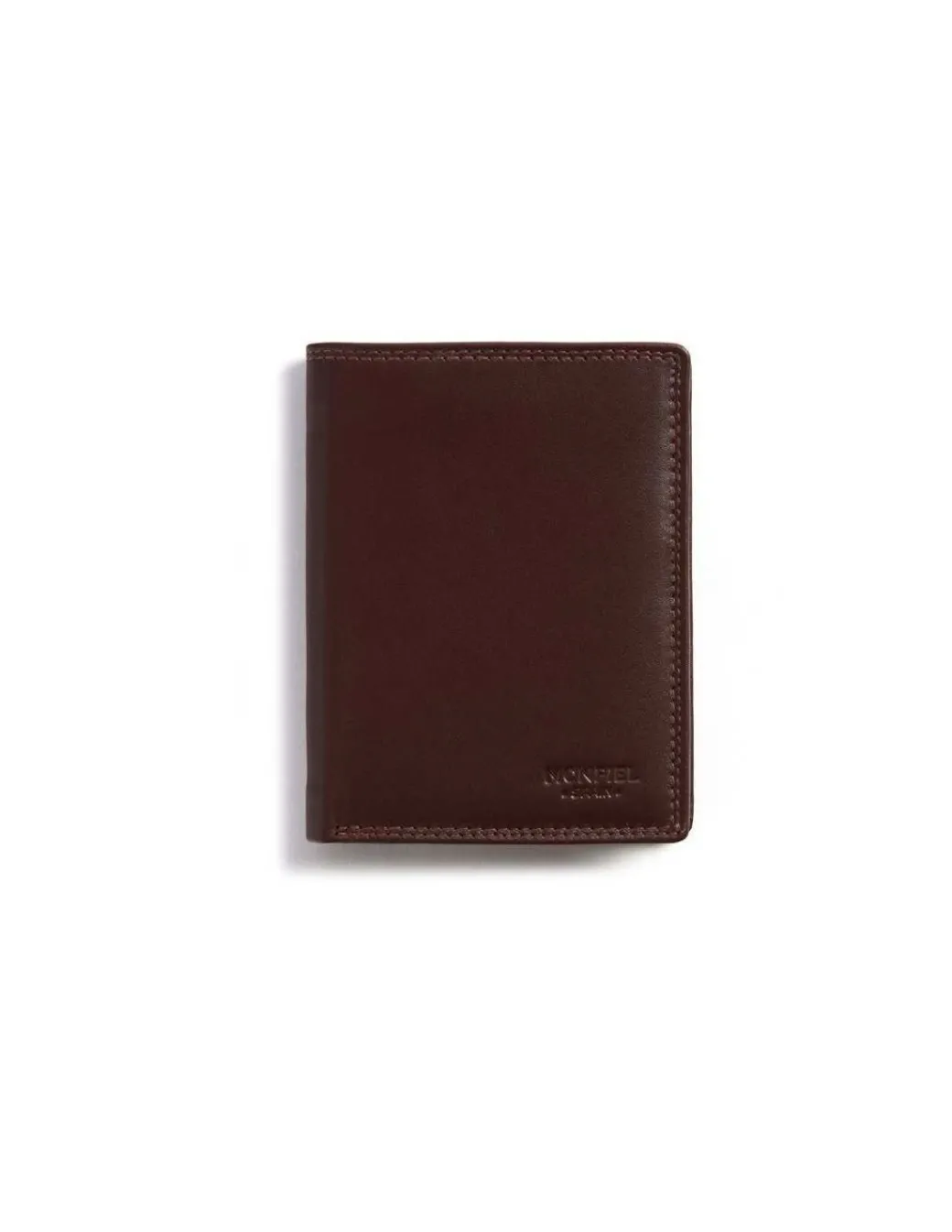 Men'S Leather Wallets^MONPIEL Double Stitching Wallet With Interior Coin Pocket Sky Brown