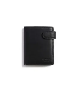 Men'S Leather Wallets^MONPIEL Double-Stitched Wallet With Loop And Coin Pocket Sky Black
