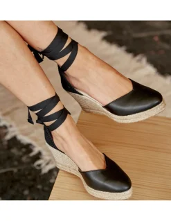 Espadrille^MONPIEL Elba Wedge Espadrille Black