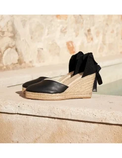Espadrille^MONPIEL Elba Wedge Espadrille Black