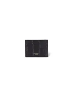 Leather Women Purses^MONPIEL Envelop Leather Card Holder Black