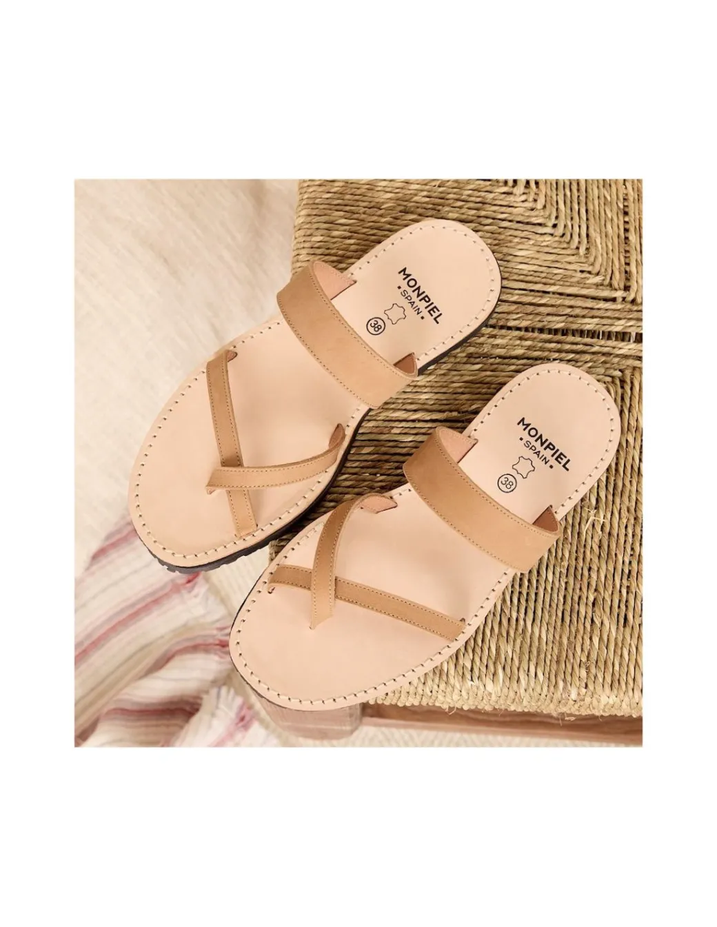 Women Leather Sandals^MONPIEL Greek Leather Sandal Santorini