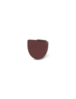 Leather Women Purses^MONPIEL Half Moon Leather Wallet Brown