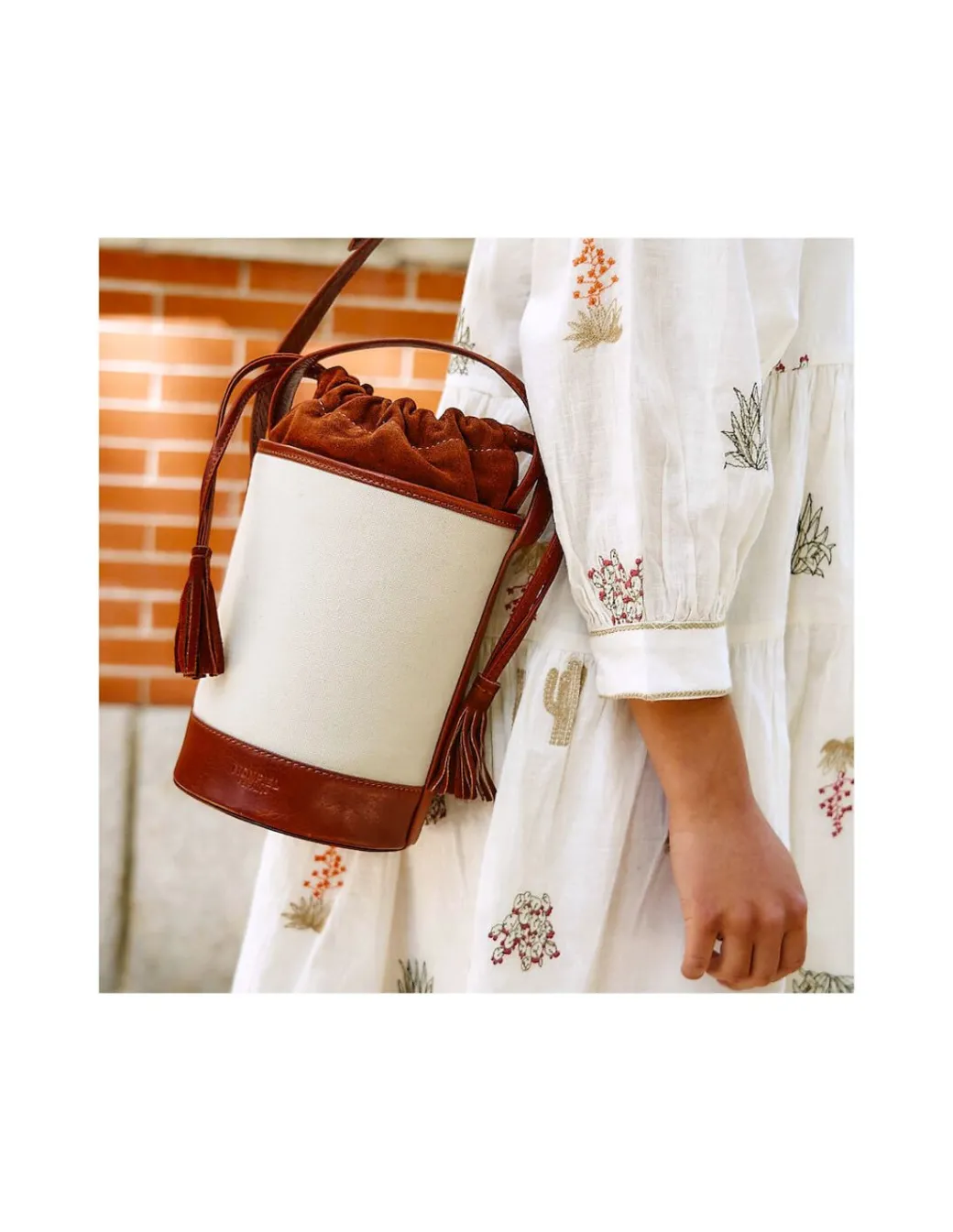 Dresses And Jumpsuits^MONPIEL Hand-Embroidered Cactus Dress Bone