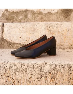 Ballet Flats Woman^MONPIEL High Heel Ballerina Amelie Black