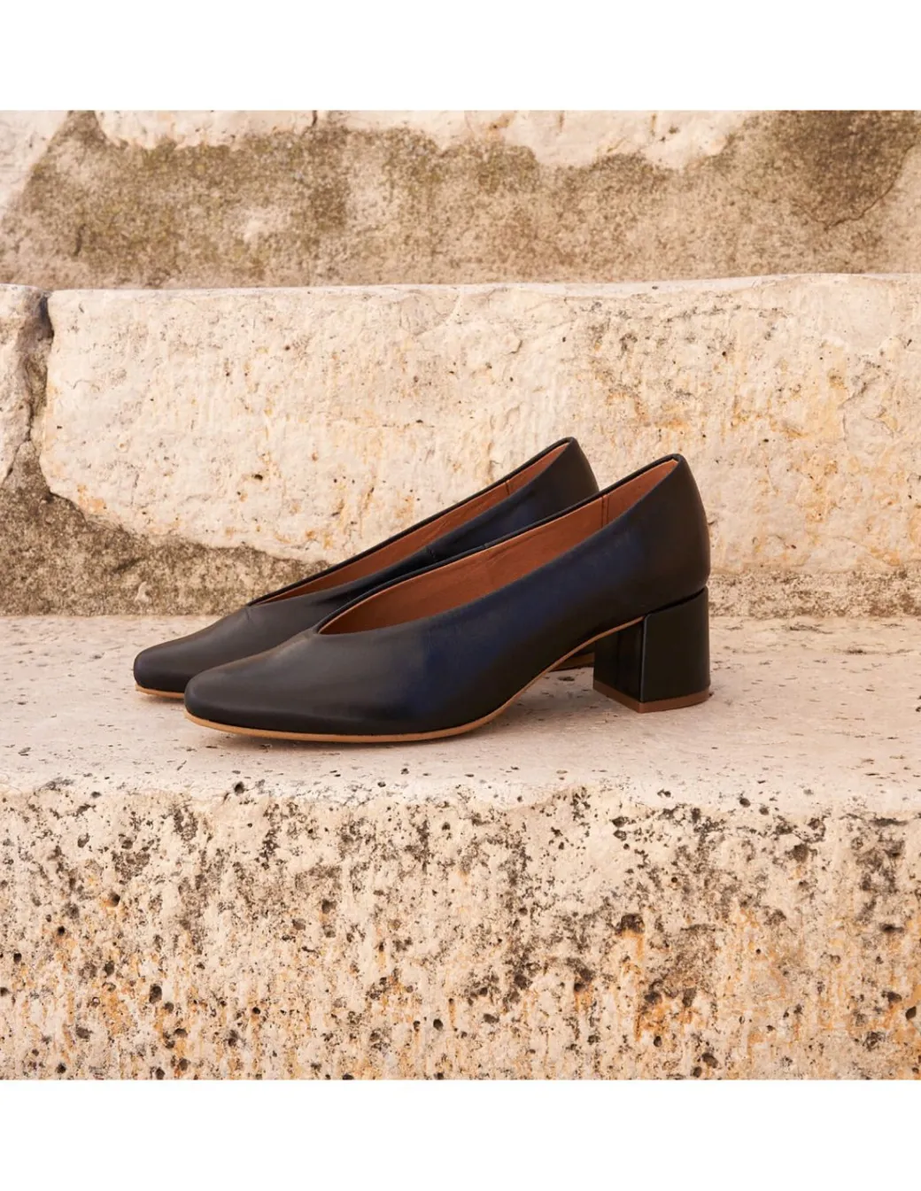 Ballet Flats Woman^MONPIEL High Heel Ballerina Amelie Black