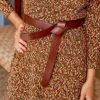 Women'S Leather Belts^MONPIEL Knotted Cowhide Belt Leather