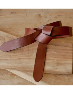 Women'S Leather Belts^MONPIEL Knotted Cowhide Belt Leather