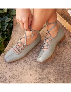 Ballet Flats Woman^MONPIEL Lace-Up Ballerina Camille