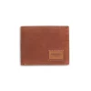 Men'S Leather Wallets^MONPIEL Large American Wallet Patch With Logo Havana