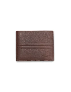 Men'S Leather Wallets^MONPIEL Large American Wallet With Stamped Wallet Havana