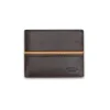 Men'S Leather Wallets^MONPIEL Large American Wallet With Color Stripes Brown