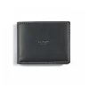 Men'S Leather Wallets^MONPIEL Large American With Central Logo And Purse Inside Black
