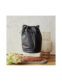 Women'S Leather Bag^MONPIEL Large Bucket Bag Black
