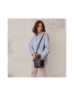 Women'S Leather Bag^MONPIEL Large Bucket Bag Black