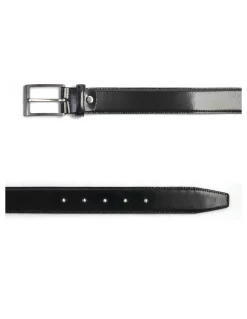 Men'S Leather Belts^MONPIEL Leather Belt Castellano Black