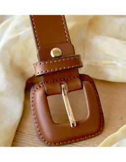 Women'S Leather Belts^MONPIEL Leather Belt Woman With Buckle Leather