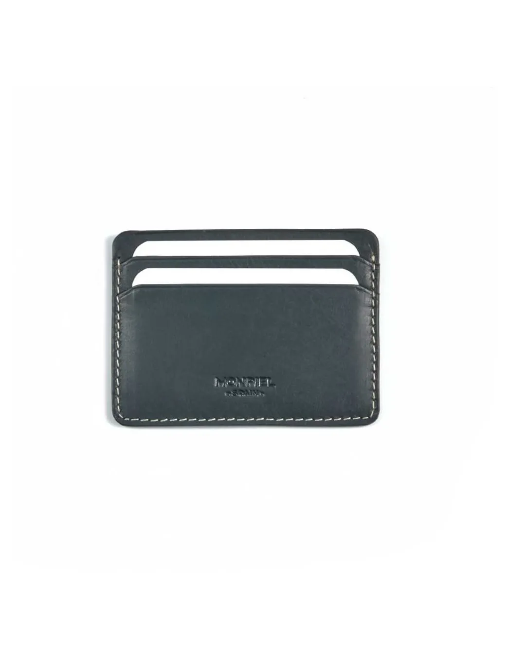 Leather Card Holders^MONPIEL Leather Card Holder Mini Blue