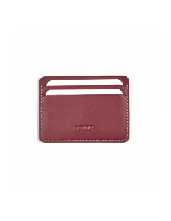 Leather Card Holders^MONPIEL Leather Card Holder Mini Burgundy