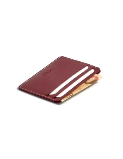 Leather Card Holders^MONPIEL Leather Card Holder Mini Burgundy