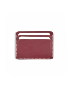 Leather Card Holders^MONPIEL Leather Card Holder Mini Burgundy