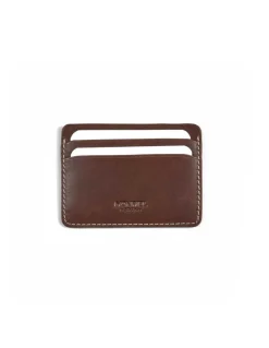 Leather Card Holders^MONPIEL Leather Card Holder Mini Brown
