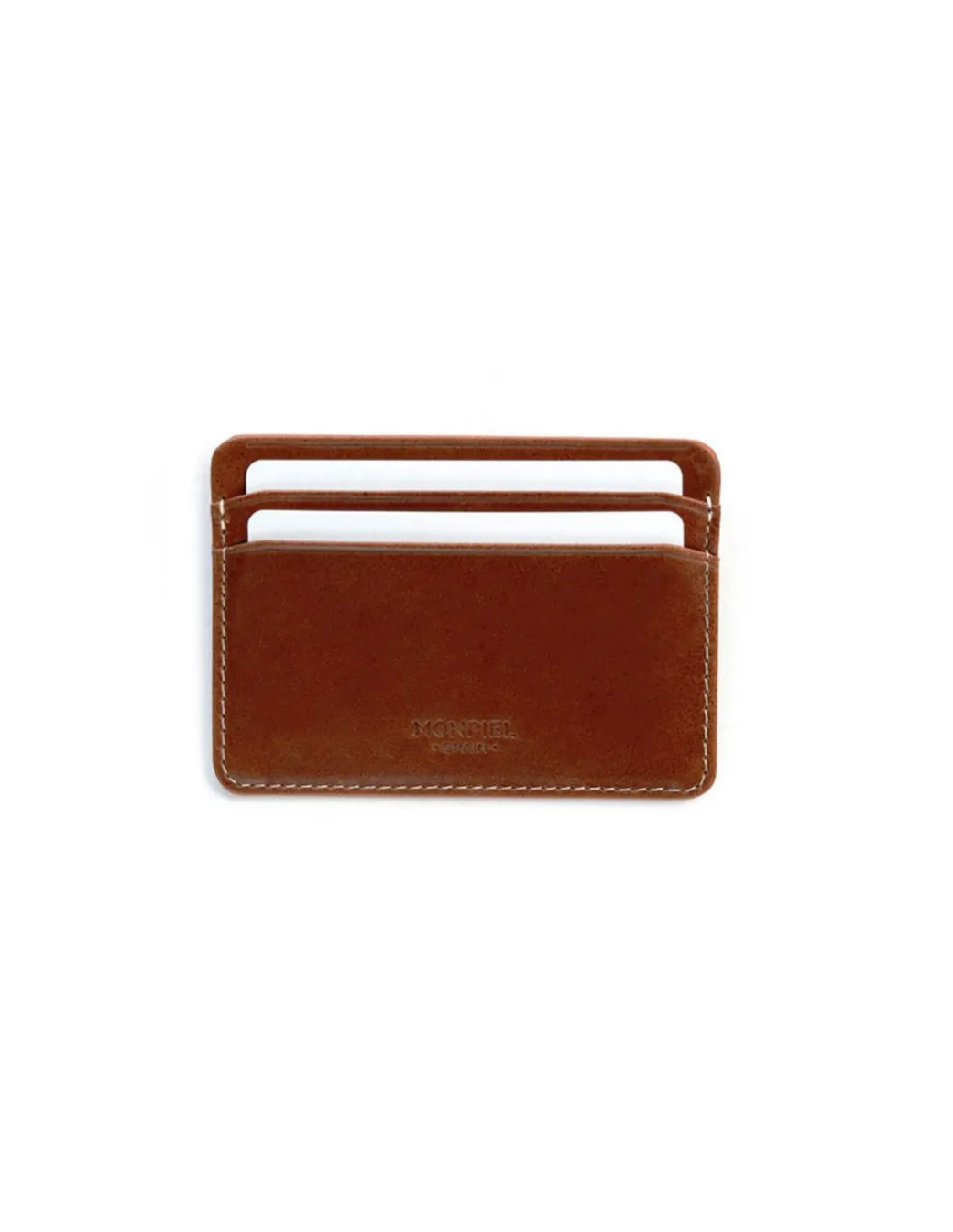 Leather Card Holders^MONPIEL Leather Card Holder Mini Havana