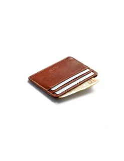 Leather Card Holders^MONPIEL Leather Card Holder Mini Havana