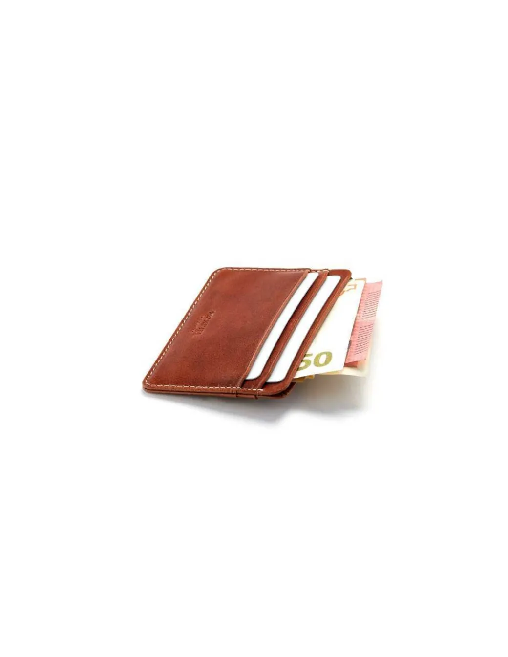Leather Card Holders^MONPIEL Leather Card Holder Mini Havana
